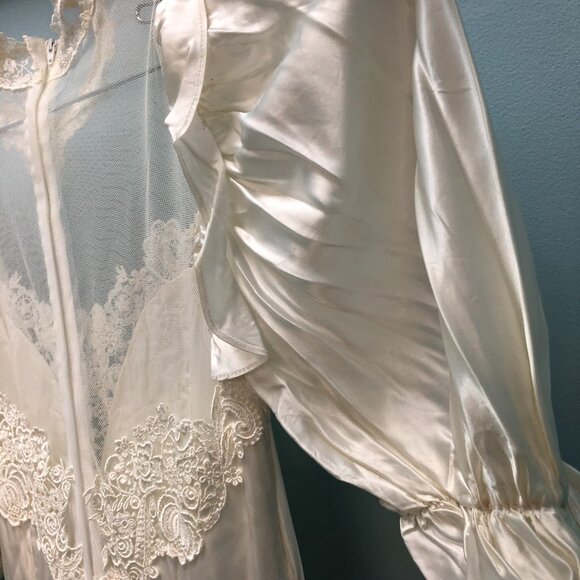 ZOMBIE Dead Corpse Bride, Halloween Wedding Dress, DAMAGED, Vintage Haunting - Picture 8 of 16